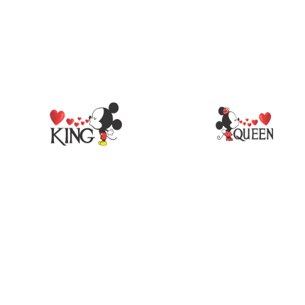 KING QUEEN MIKI MINI - Dukserice za parove