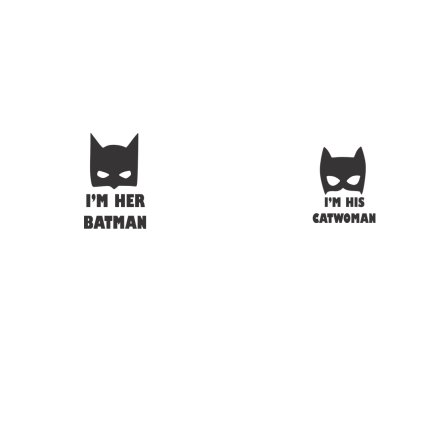 I'M HER BATMAN  - Dukserice za parove