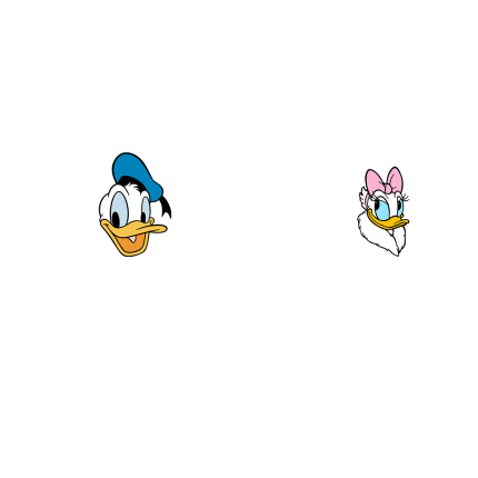 DONALD AND DAISY DUCK - Dukserice za parove