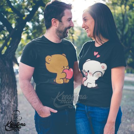 Majice za parove - DUDU I BUBU CRNE