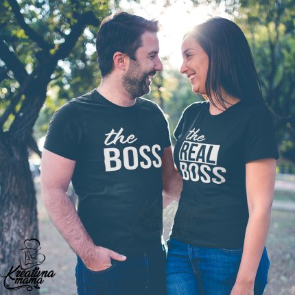 Majice za parove - THE BOSS/THE REAL BOSS