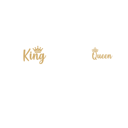 KING QUEEN ZLATNO - Dukserice za parove