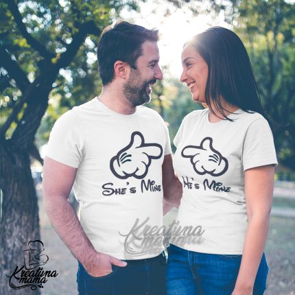Majice za parove - SHE'S MINE/HE'S MINE