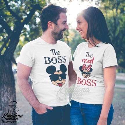 Majice za parove - THE BOSS/THE REAL BOSS