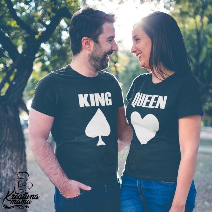 Majice za parove - KING/QUEEN CRNE