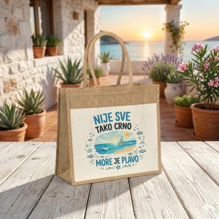 Nije sve tako crno, more je plavo - Torba za plažu