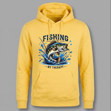 FISHING IS THERAPY - Dukserica sa kapuljačom