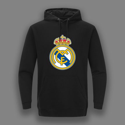 REAL MADRID CRNA - Dukserica sa kapuljačom