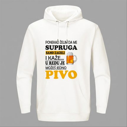 MOŽEŠ JEDNO PIVO - Dukserica sa kapuljačom